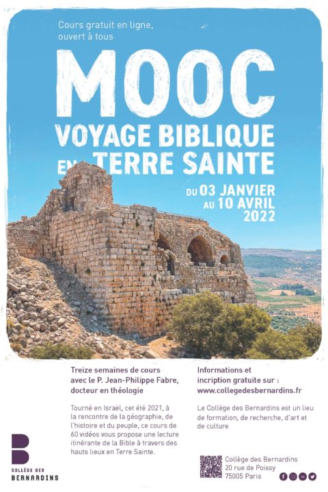 Cours gratuit en ligne – MOOC – voyage biblique en Terre Sainte