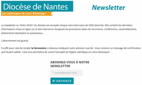 Newsletter du Diocèse de Nantes